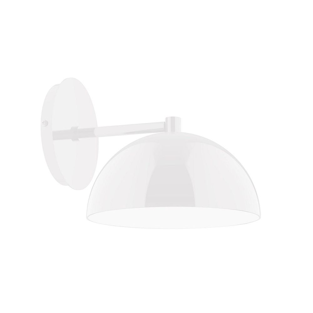 8" Arcade LED Wall Sconce, White