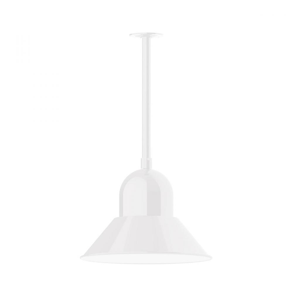 16" Prima, stem mount with canopy, White