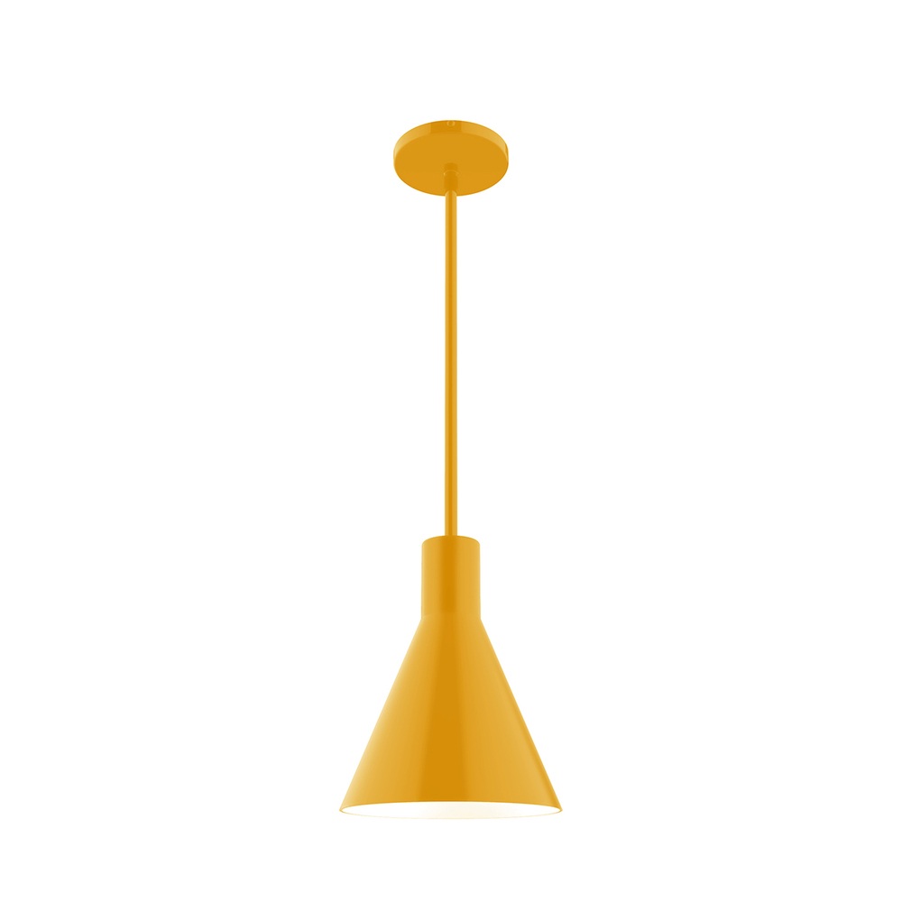 8" Jerome Stem Hung Pendant, Bright Yellow