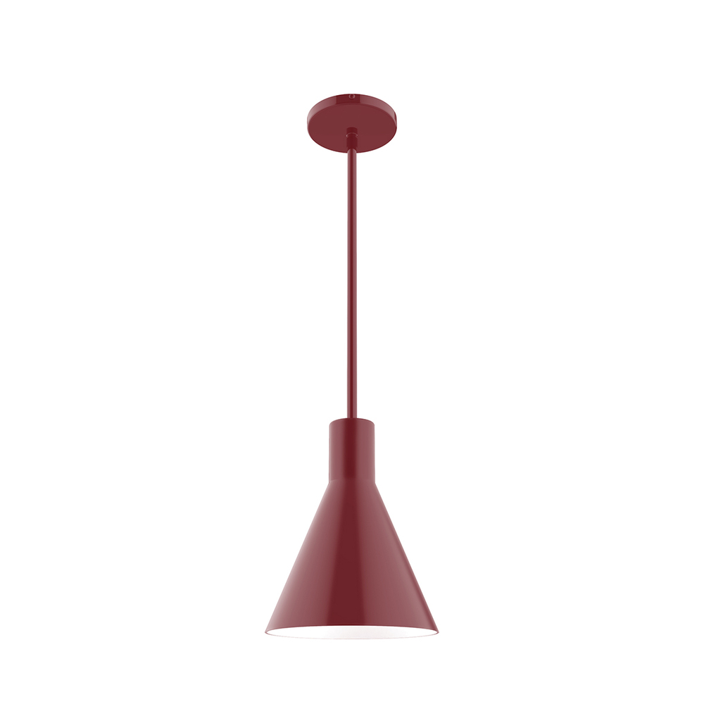 8" Jerome Stem Hung Pendant, Barn Red