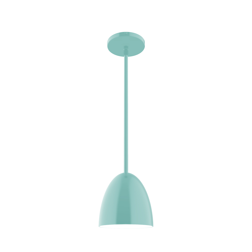 6" Jill Stem Hung Pendant, Sea Green