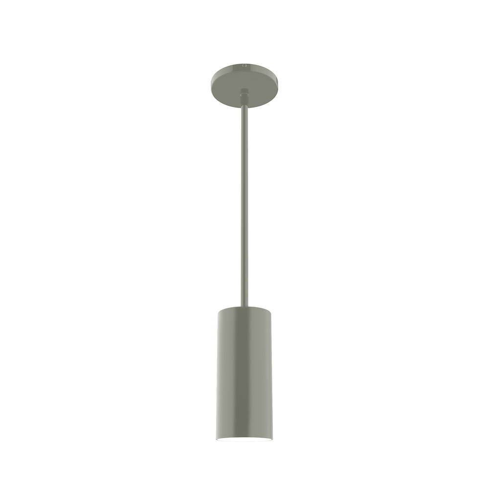 3.5" Jordan Stem Hung Pendant, Moss Green