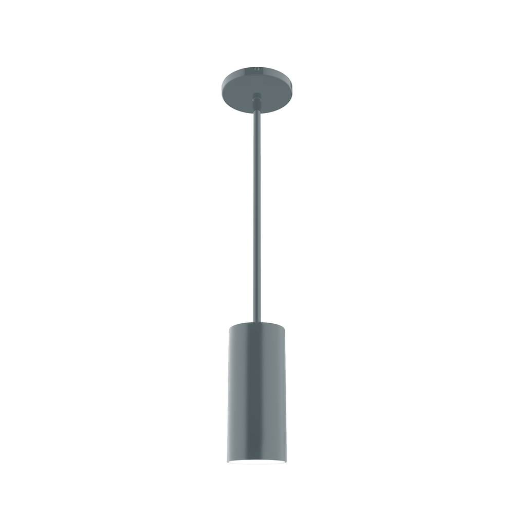 3.5" Jordan Stem Hung Pendant, Slate Gray