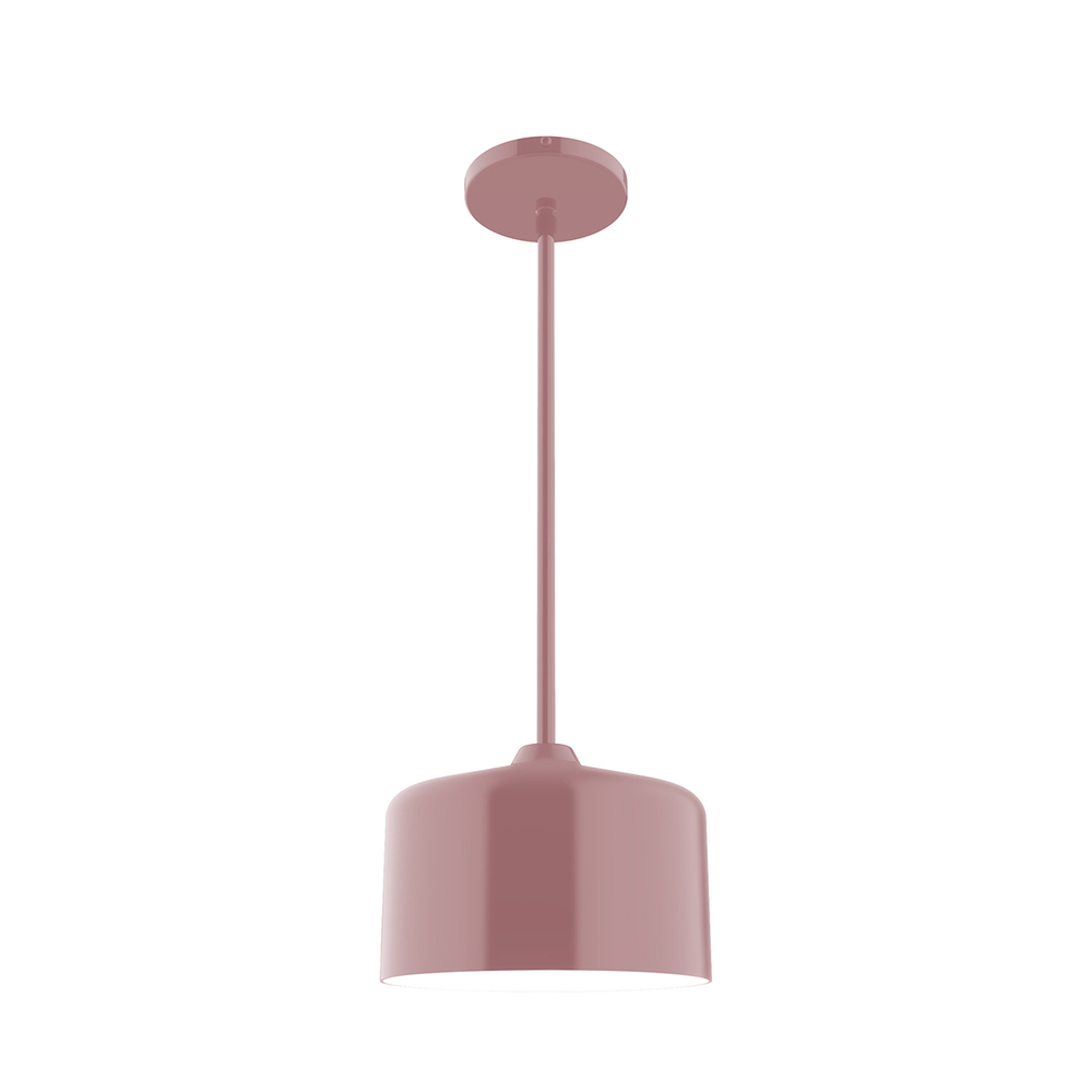 8.5" Julia Stem Hung Pendant, Mauve