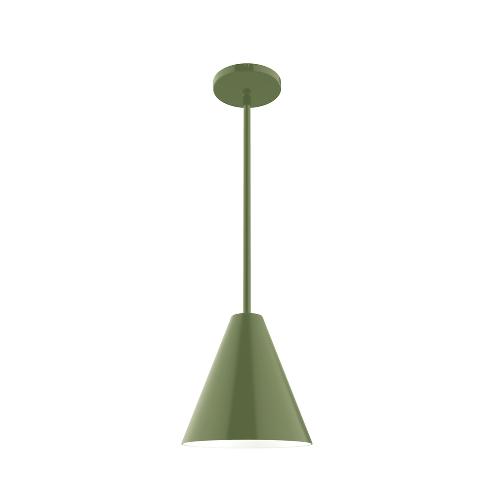 8" Jynx Stem Hung Pendant, Fern Green