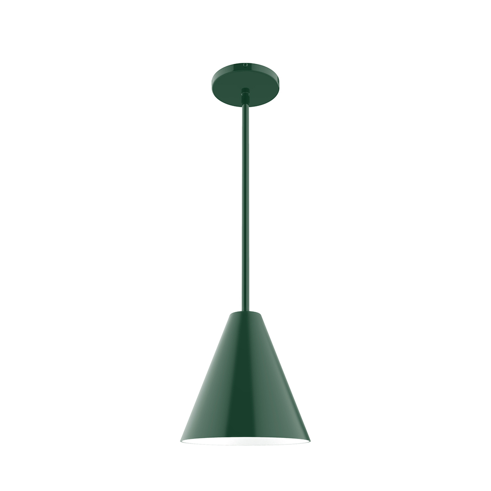 8" Jynx Stem Hung Pendant, Forest Green