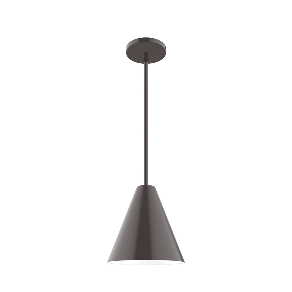 8" Jynx Stem Hung Pendant, Architectural Bronze
