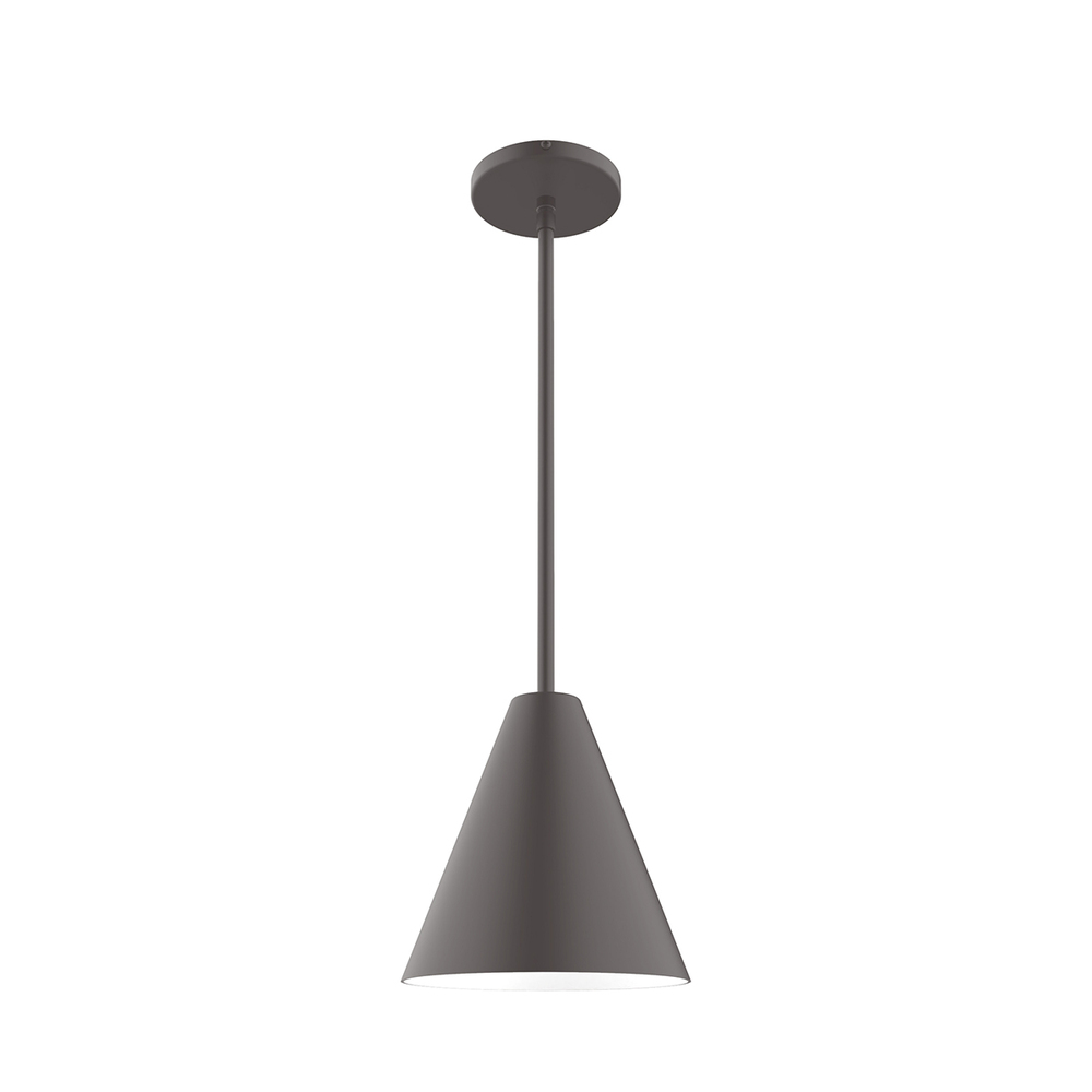 8" Jynx Stem Hung Pendant, Bronze Matte