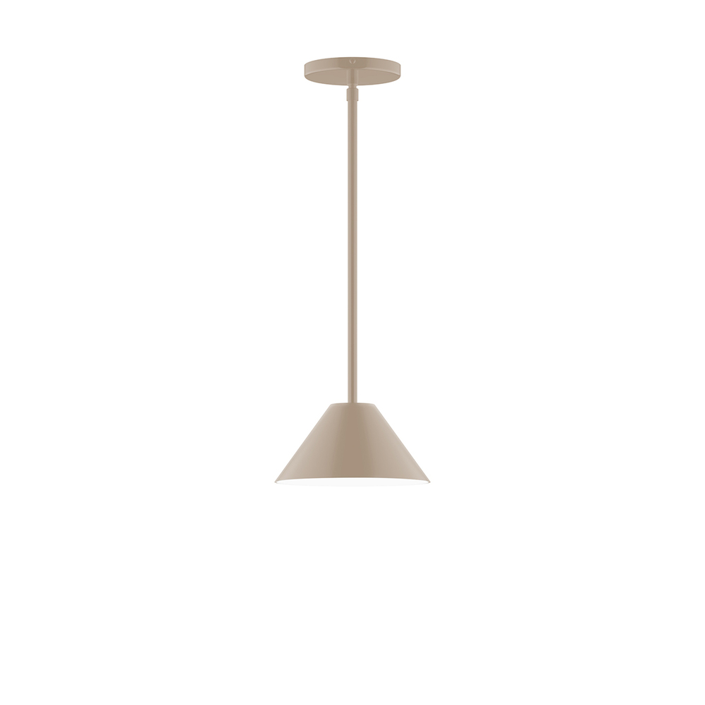 8" Pinnacle Stem Hung Pendant, Clay