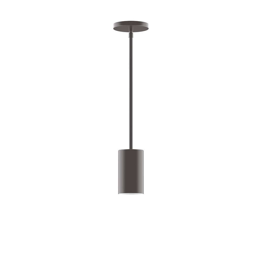 3.5" x 6" Beam Stem Hung Pendant, Bronze Matte