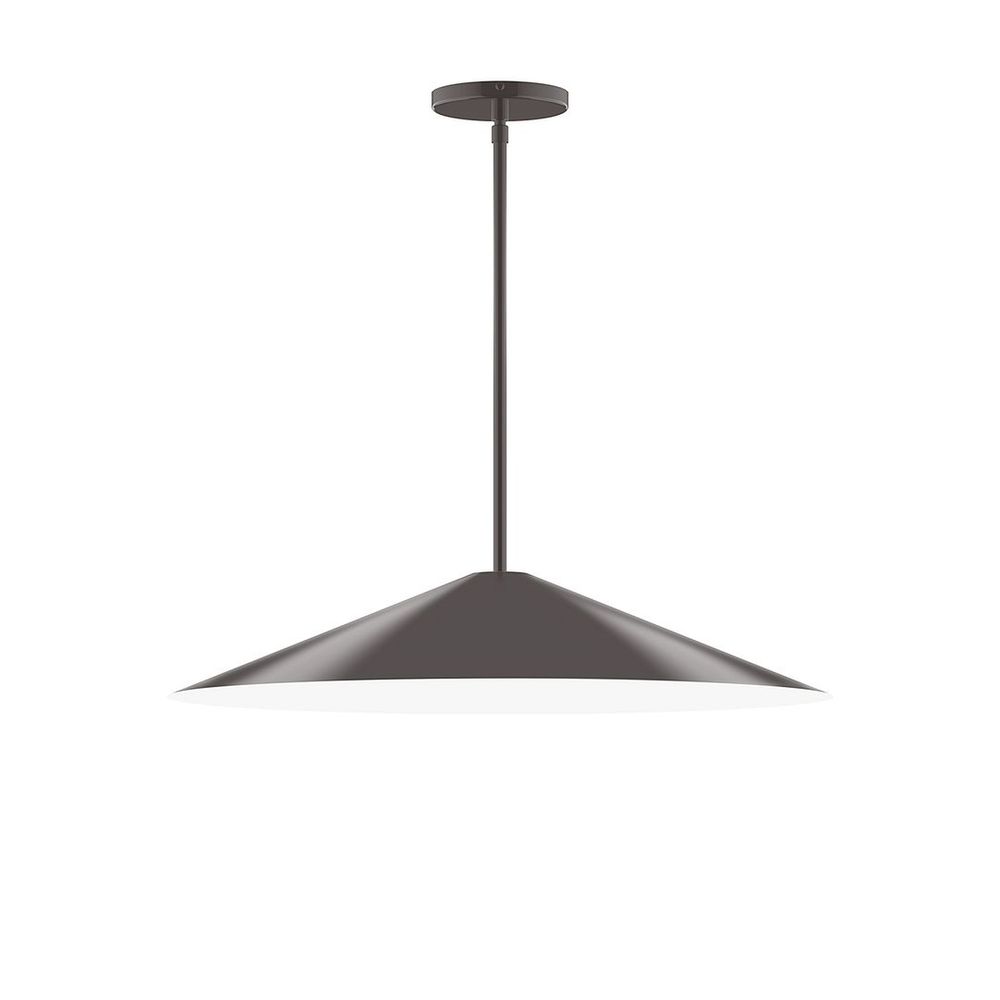 24" Vessel Stem Hung Pendant, Architectural Bronze