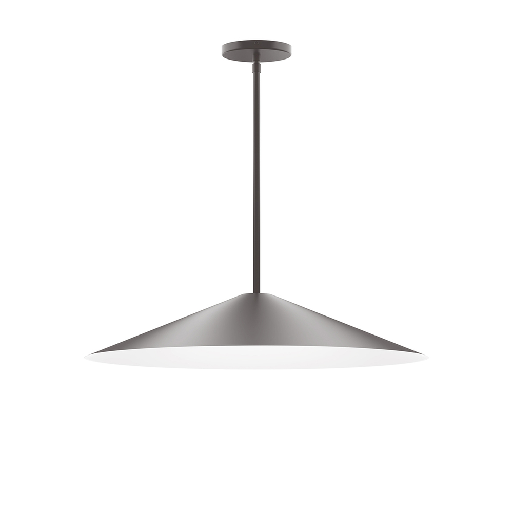 24" Vessel Stem Hung Pendant, Bronze Matte