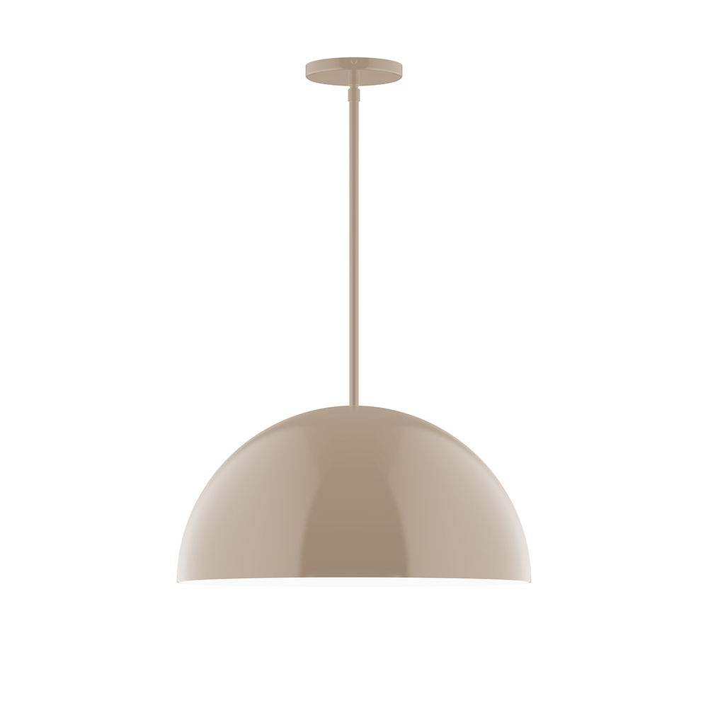 18" Arcade Stem Hung Pendant, Clay