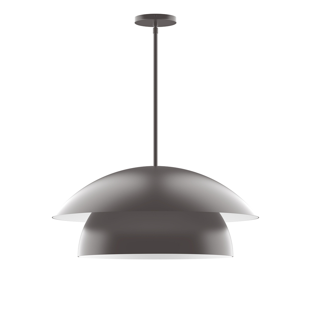 24" Nest Stem Hung Pendant, Bronze Matte