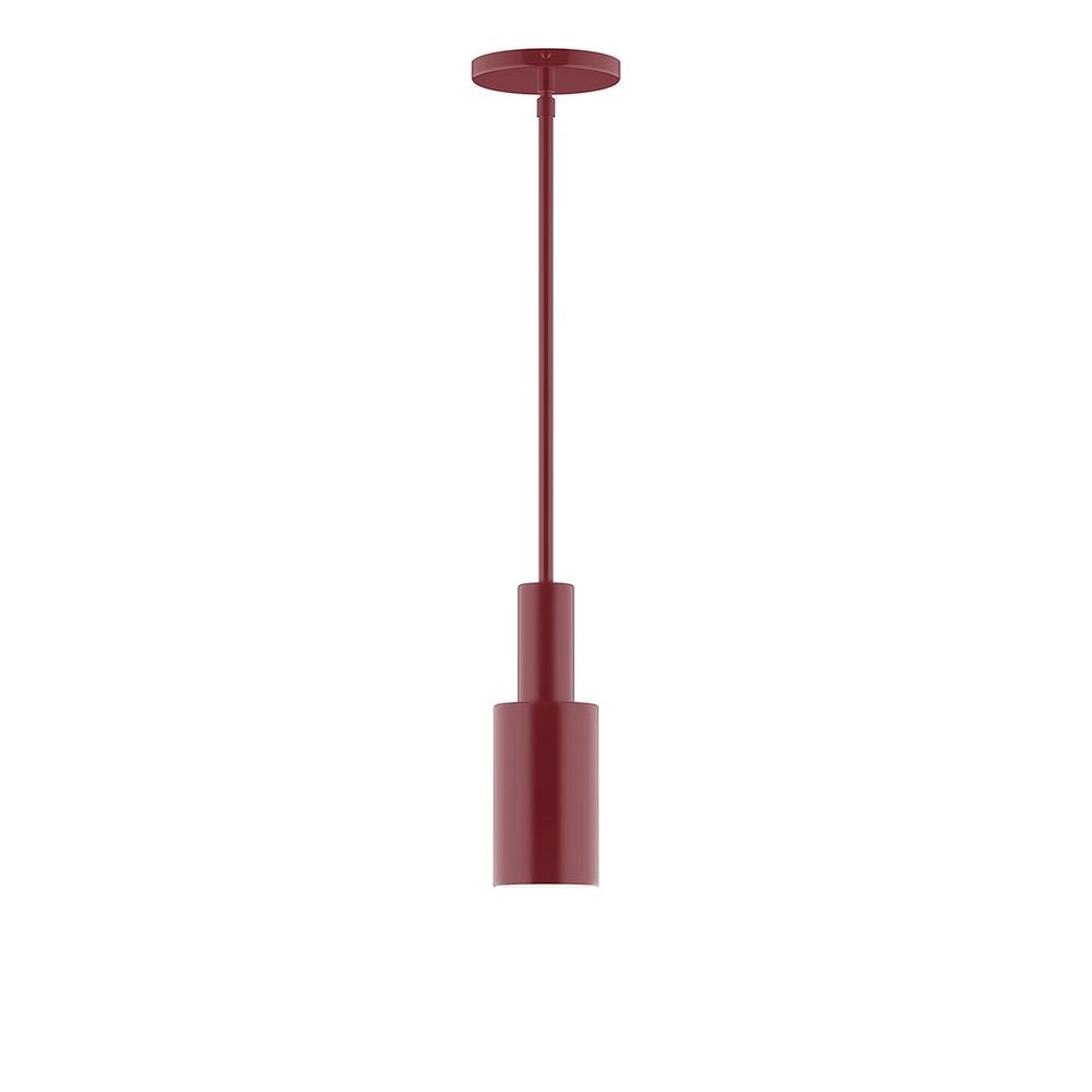 3.5" Spark Stem Hung Pendant, Barn Red