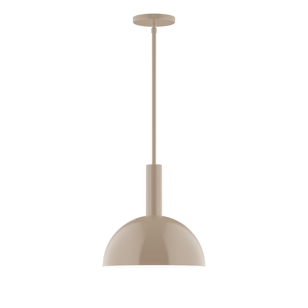 12" Ray Stem Hung Pendant, Clay
