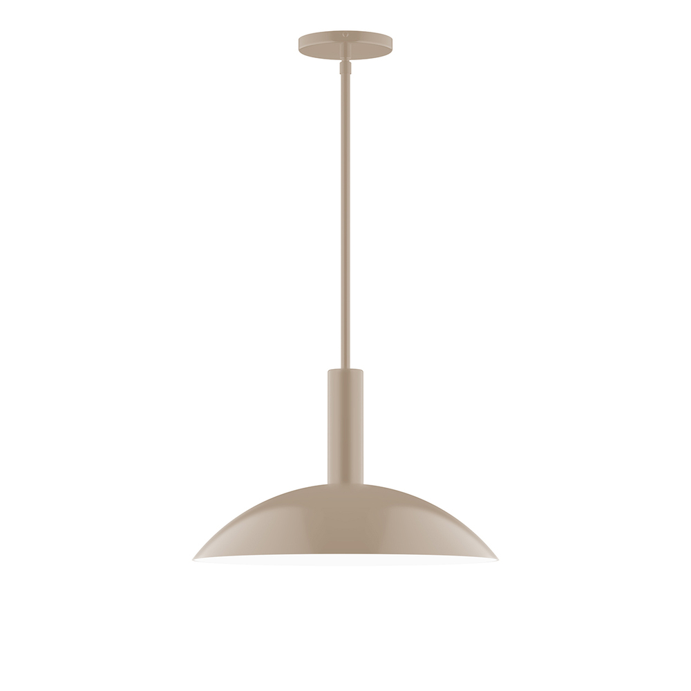 16" Glow Stem Hung Pendant, Clay