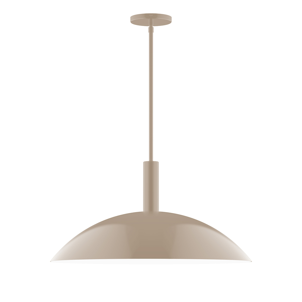 24" Glow Stem Hung Pendant, Clay
