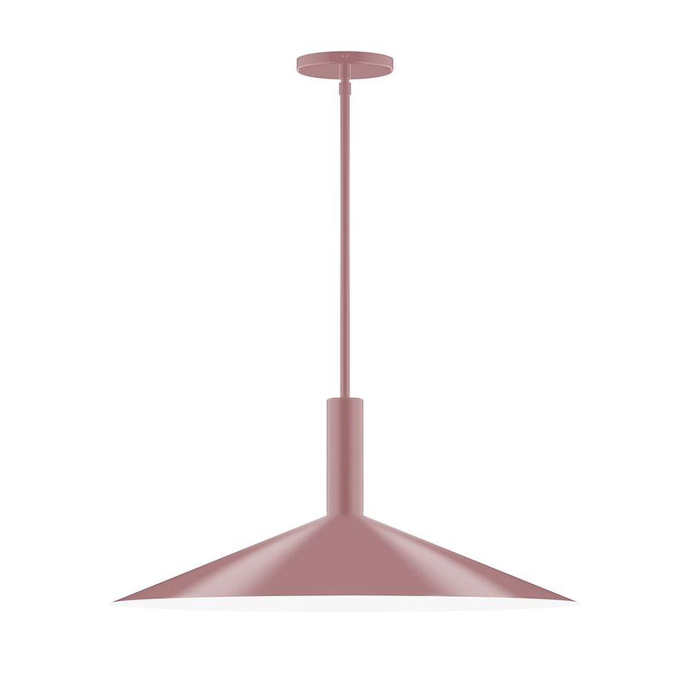 24" Zing Stem Hung Pendant, Mauve