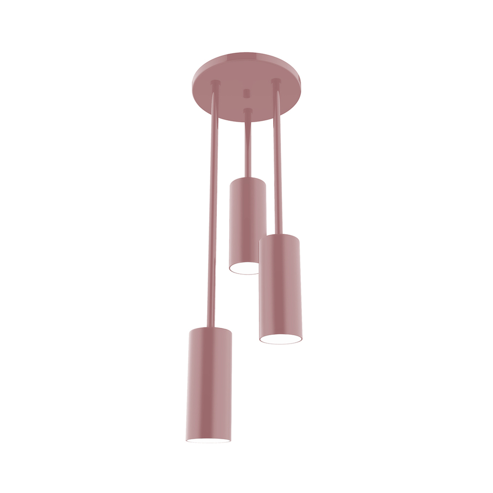 Martin 3-Light Stem Hung Pendant, Mauve