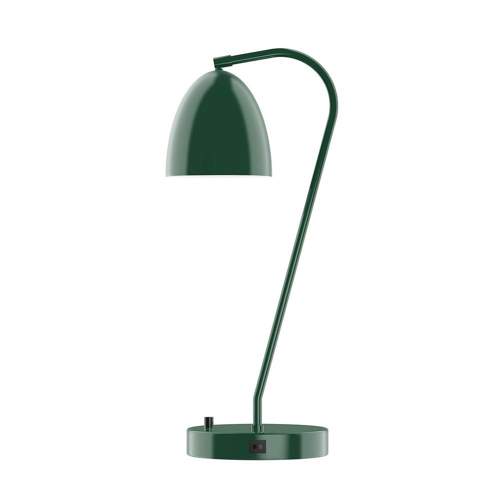 23" Jill Table Lamp, Forest Green