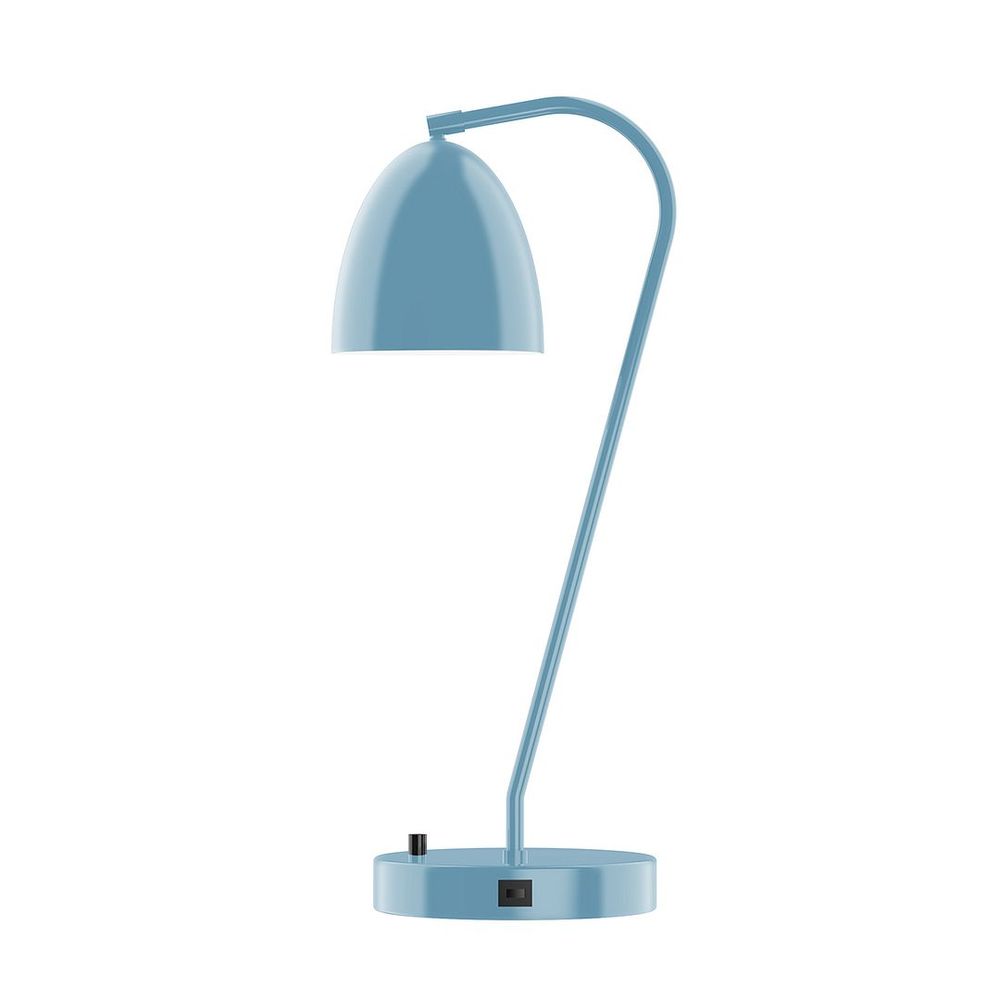 23" Jill Table Lamp, Light Blue
