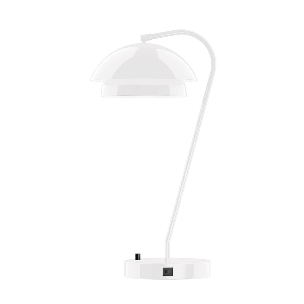 23" Nest Table Lamp, White