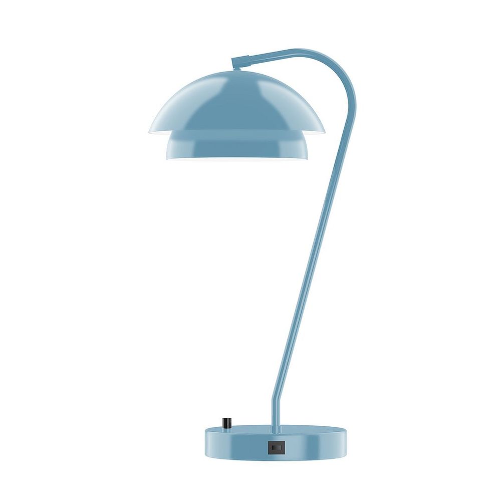 23" Nest Table Lamp, Light Blue