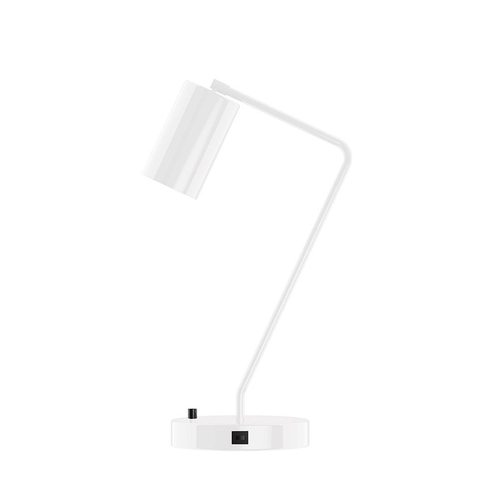 21.5" J-Series Table Lamp, White