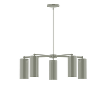 Montclair Light Works CHC418-24 - 5-Light Jordan Chandelier, Moss Green