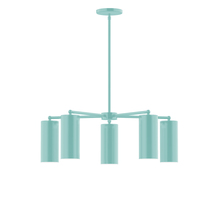 Montclair Light Works CHC418-48 - 5-Light Jordan Chandelier, Sea Green