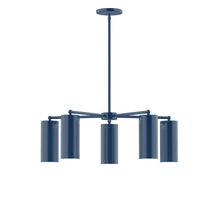 Montclair Light Works CHC418-50 - 5-Light Jordan Chandelier, Navy