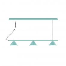 Montclair Light Works CHB431-51-L12 - 2-Light Linear Arcade LED Chandelier, Architectural Bronze