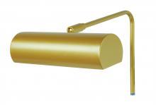 Montclair Light Works CPA320-75 - 8" Gallery LED picture light, Gold Matte
