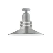 Montclair Light Works FMB149-49 - Atomic 16" Flush Mount Light in Painted Galvanized