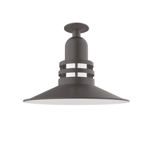 Montclair Light Works FMB149-57 - Atomic 16" Flush Mount Light in Bronze Matte