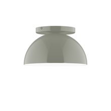 Montclair Light Works FMD431-24 - 8" Arcade Flush Mount, Moss Green