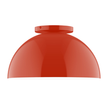 Montclair Light Works FMD432-26 - 12" Arcade Flush Mount, Vermillion