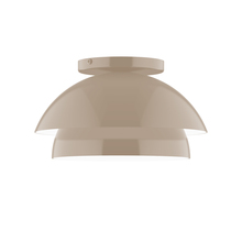 Montclair Light Works FMDX445-18 - 10" Nest Flush Mount, Clay