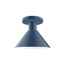 Montclair Light Works FMDX451-50 - 8" Chase Flush Mount, Navy