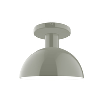 Montclair Light Works FMDX456-24 - 8" Ray Flush Mount, Moss Green