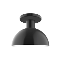 Montclair Light Works FMDX456-41 - 8" Ray Flush Mount, Black