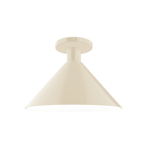 Montclair Light Works FMDX466-16 - 12" Chase Flush Mount, Cream