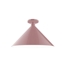 Montclair Light Works FMDX467-20 - 18" Chase Flush Mount, Mauve