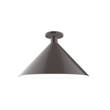 Montclair Light Works FMDX467-51 - 18" Chase Flush Mount, Architectural Bronze