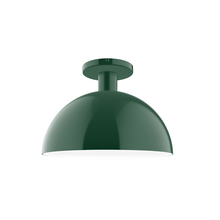 Montclair Light Works FMDX471-42 - 12" Ray Flush Mount, Forest Green