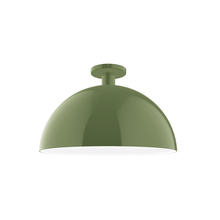 Montclair Light Works FMDX472-22 - 18" Ray Flush Mount, Fern Green