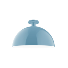 Montclair Light Works FMDX472-54 - 18" Ray Flush Mount, Light Blue