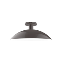 Montclair Light Works FMDX476-51 - 16" Glow Flush Mount, Architectural Bronze