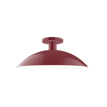 Montclair Light Works FMDX476-55 - 16" Glow Flush Mount, Barn Red